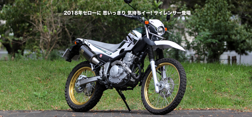 2018年セローに 思いっきり 気持ちイー! サイレンサー登場