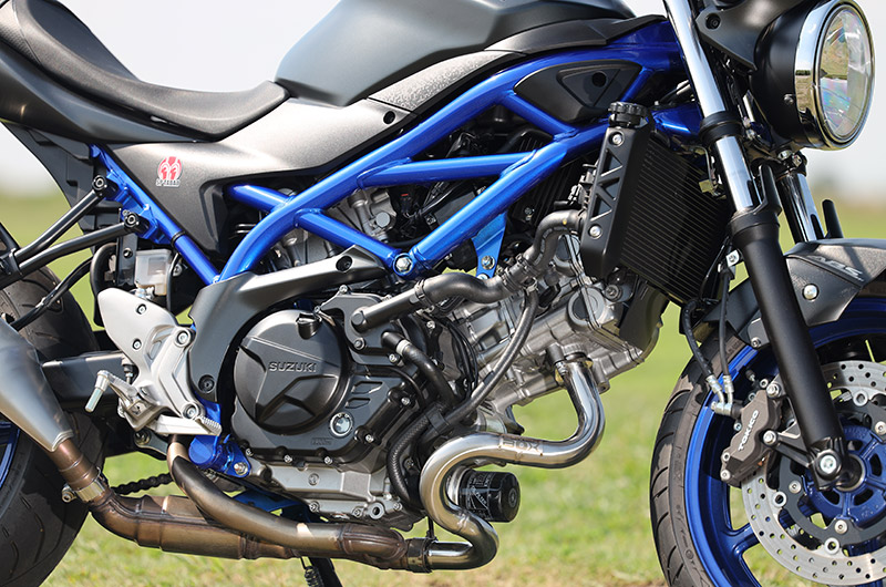 SV650ABS/X ABS POWERBOX パイプ チタンソリッド
