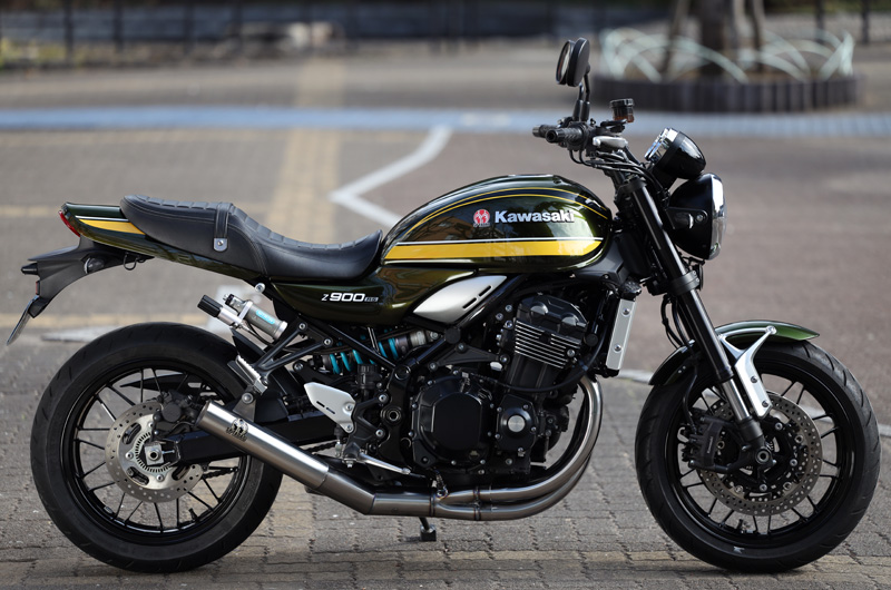 KAWASAKI カワサキ Z900RS/カフェ用 ショート管マフラー ブラック